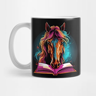 Horse Reads Book Mug